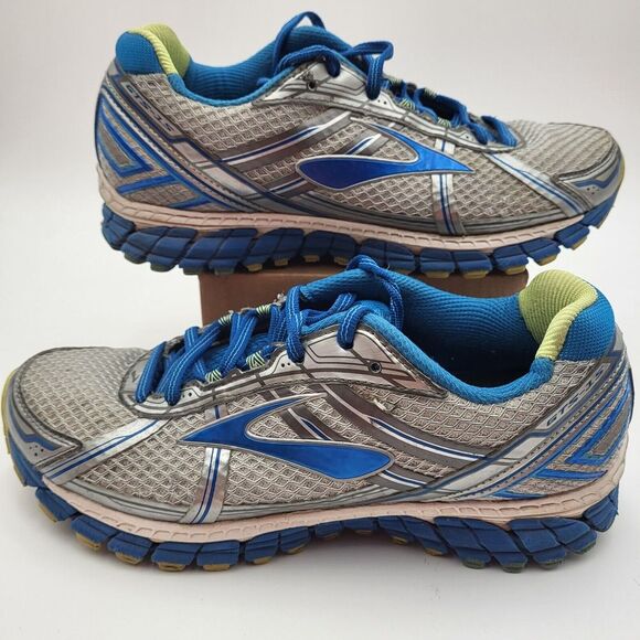 Brooks Adrenaline GTS-15 Womens 10 Wide Gray‎ Blue Running Shoes 1201741 - Picture 5 of 14